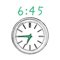 [LINEスタンプ] シンプルな時計(2) 15分刻みVer.