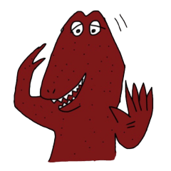 [LINEスタンプ] 恐縮する肉食動物