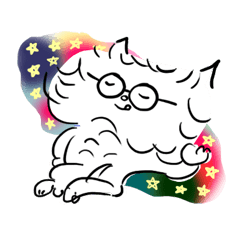 [LINEスタンプ] もしゃもしゃ ねこ