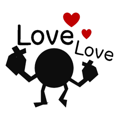 [LINEスタンプ] Charcoal man (single)