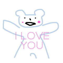 [LINEスタンプ] 英語を喋るのんびりくまさん