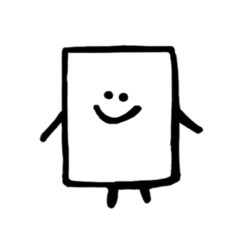 [LINEスタンプ] しかくいくん