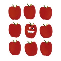 [LINEスタンプ] りんごさんとむし