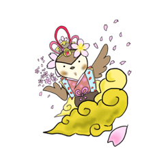 [LINEスタンプ] 雀の神様  チュンチュイ