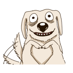 [LINEスタンプ] Very good, dog.