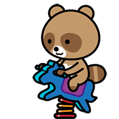 [LINEスタンプ] ラクラクーン vol.1