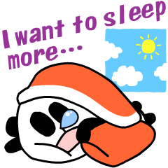[LINEスタンプ] sleepan 2 sleepy life (English)