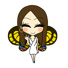 [LINEスタンプ] パロパロアゲハ