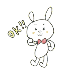 [LINEスタンプ] 役立ちうさぎ