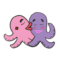 [LINEスタンプ] Duo squid