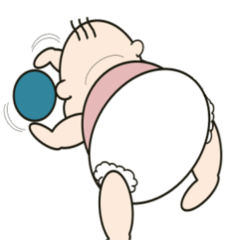 [LINEスタンプ] 赤ちゃん 女の子