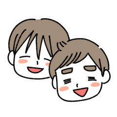 [LINEスタンプ] HEGEMEGANE兄弟スタンプ