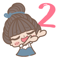 [LINEスタンプ] The Person By My Side :: Girl v.2