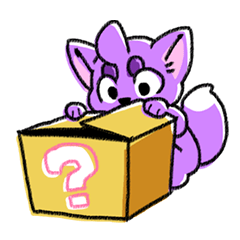 [LINEスタンプ] Purple Dog Friends 