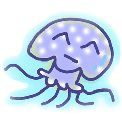 [LINEスタンプ] 顔文字クラゲ