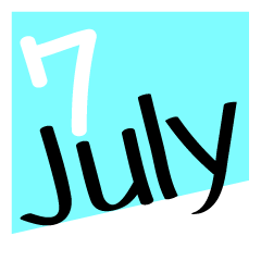 [LINEスタンプ] 日付スタンプ（7月）