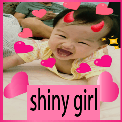 [LINEスタンプ] Elaine's shiny girl