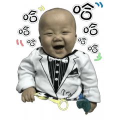 [LINEスタンプ] Rice balls Baby have something wanna say