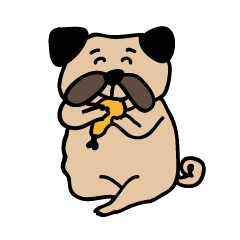 [LINEスタンプ] pug pug love