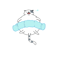 [LINEスタンプ] ブヨブヨ猫