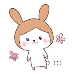 [LINEスタンプ] うさぎのみやちゃん