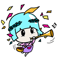 [LINEスタンプ] A cute little girl, PPorong (English)