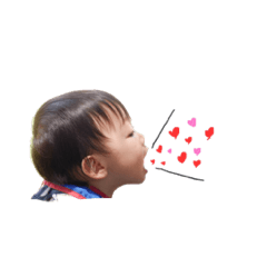 [LINEスタンプ] 我が家のわんぱくみじゅくん