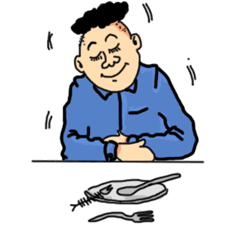 [LINEスタンプ] Si Jambul E.5
