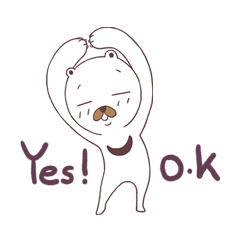 [LINEスタンプ] Gom-gom's just a habit of life