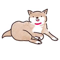 [LINEスタンプ] 柴犬はぴたん日常編