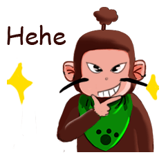 [LINEスタンプ] Jono is cute weird monkey