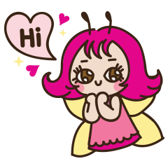 [LINEスタンプ] pinky fairy