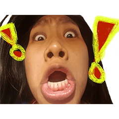 [LINEスタンプ] Overreacting Woman