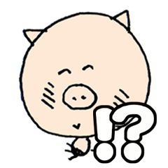 [LINEスタンプ] ぶー吉のかんたん挨拶 でか文字でひとこと