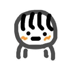 [LINEスタンプ] 顔の表情する子