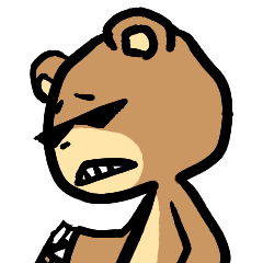 [LINEスタンプ] やさぐれクマとウサギ