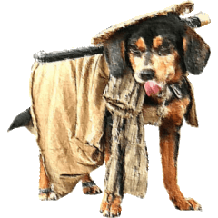 [LINEスタンプ] Samurai dog masamune