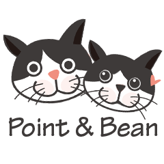 [LINEスタンプ] Point and Bean