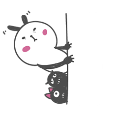 [LINEスタンプ] Home with little monster