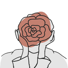 [LINEスタンプ] Rose-Headed