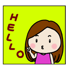 [LINEスタンプ] Diary Of A Cute Girl 2