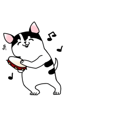 [LINEスタンプ] Move greedy dog