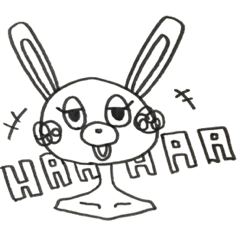 [LINEスタンプ] きもちわるいうさぎ