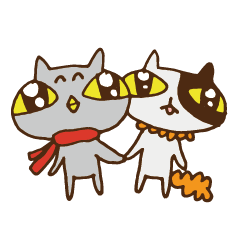 [LINEスタンプ] OVOCat ＆ Squirrel tail