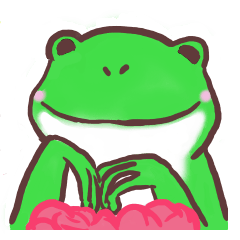 [LINEスタンプ] お庭ケロちゃん
