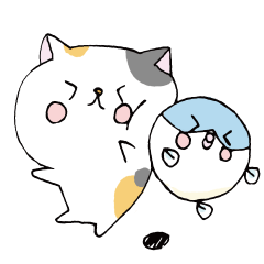 [LINEスタンプ] ねことふぐ
