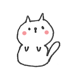 [LINEスタンプ] The shiro cat