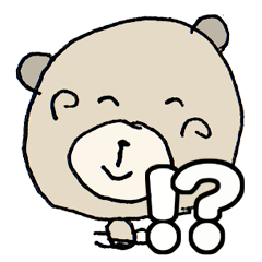 [LINEスタンプ] くー吉のかんたん挨拶 でか文字でひとこと