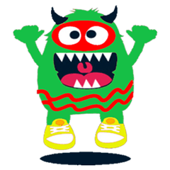 [LINEスタンプ] Monsters (EN)