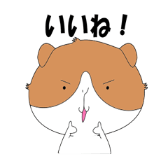 [LINEスタンプ] モルモットのもっさん